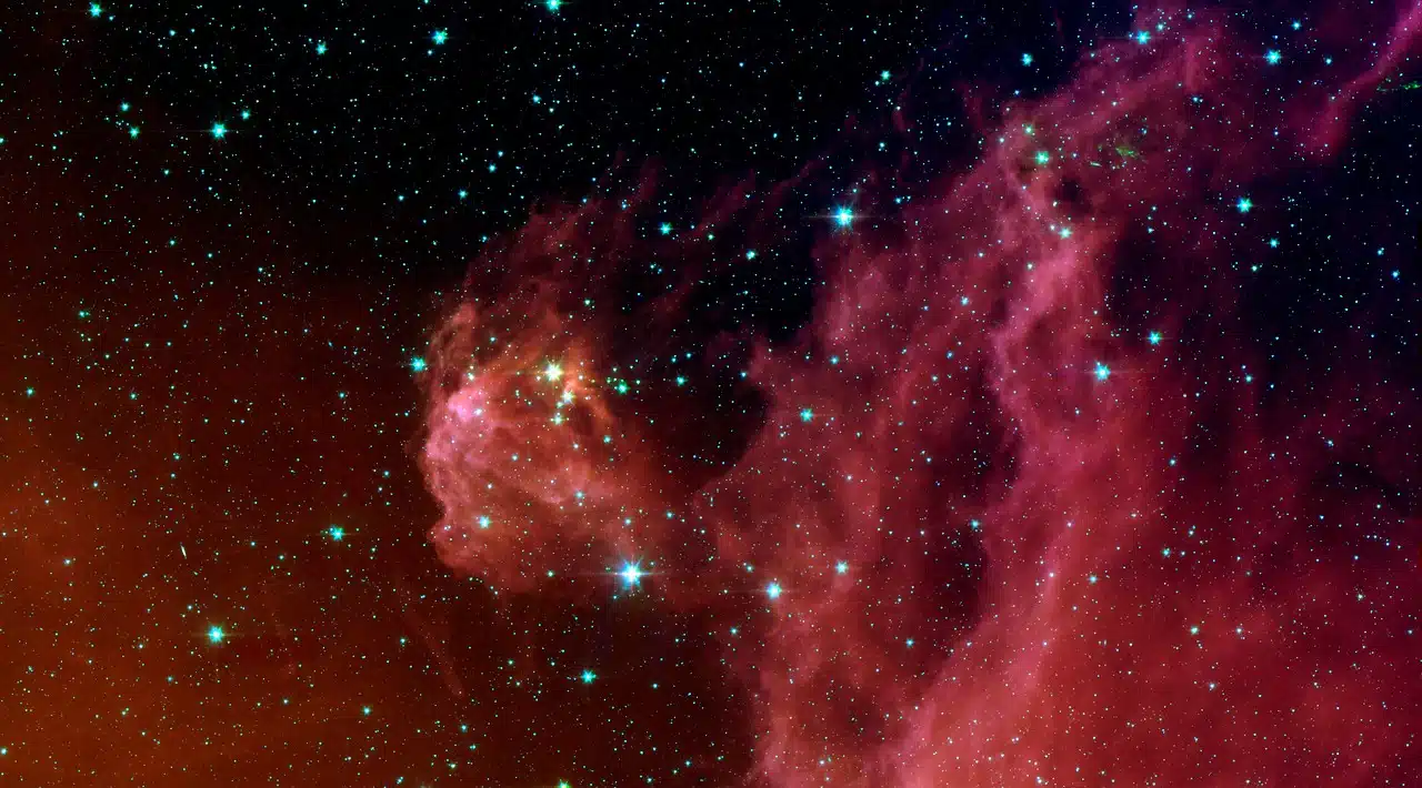 Imagem de uma nebulosa de emissão